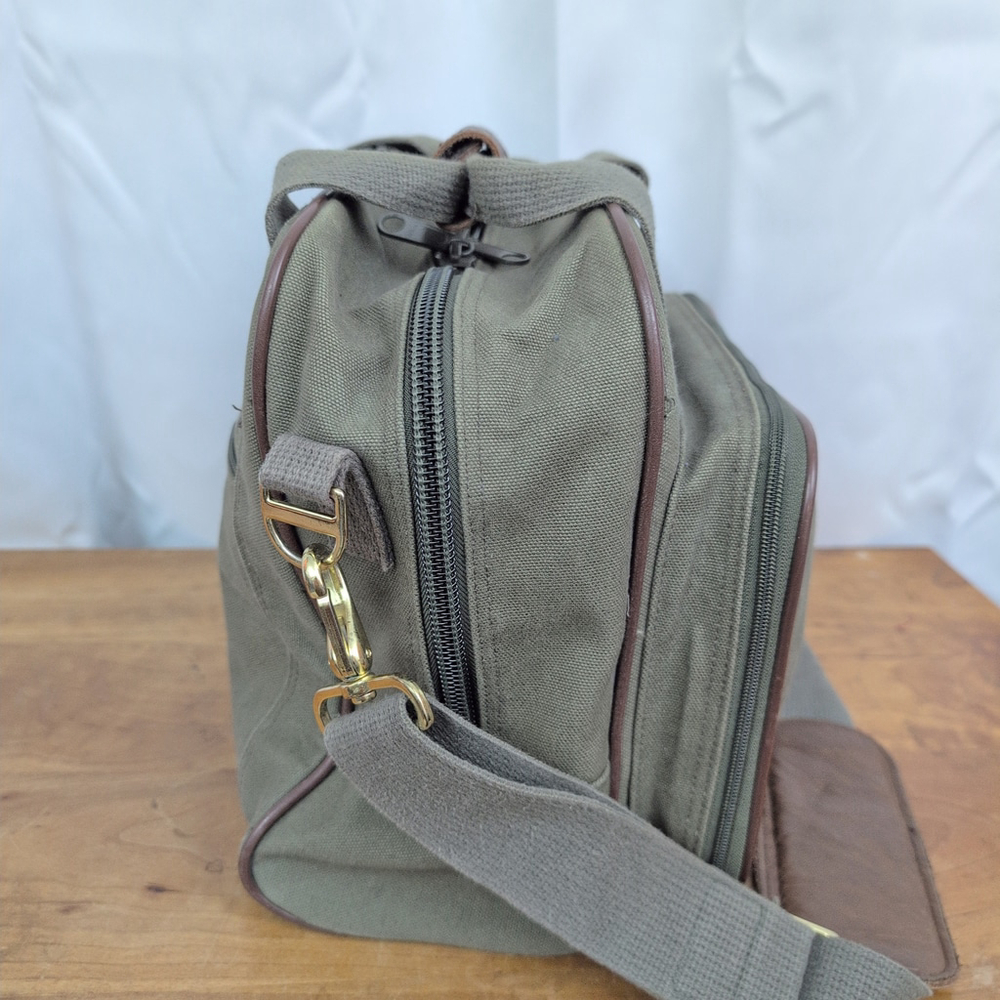 Land's End Vintage Canvas & Leather Travel Bag - Picture 6 of 9